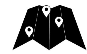 Map with location pins