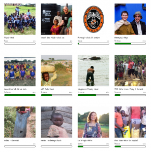 Picture of active campaigns page
